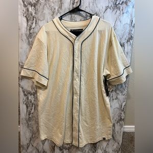 Empyre Chuck Off White & Blue Baseball Jersey